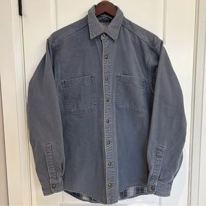 Vintage L.L. Bean Men’s Small Blue Utility Shacket/Jacket - Fleece Lined